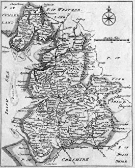 1750s Gallery: Map of Lancashire