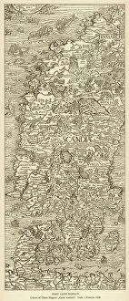 Denmark Collection: Map / Scandinavia 1539