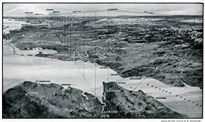 Map showing the distances between cities 1939 Map showing the distances between cities 1939