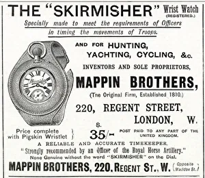 Mappin Brothers Skirmisher wrist watch advertisement Mappin Brothers Skirmisher wrist watch advertisement