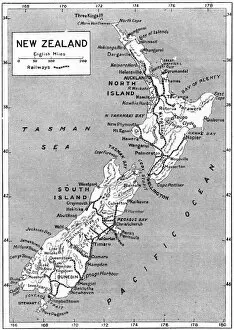 1908 Gallery: Maps / New Zealand