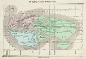 World Prints: Eratosthenes World Map Print