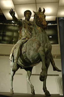 Marcus Aurelius (121-180). Roman Emperor. Equestrian statue