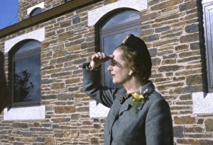 Margaret Thatcher at Falmouth Coastguard Station, Cornwall Margaret Thatcher at Falmouth Coastguard Station, Cornwall