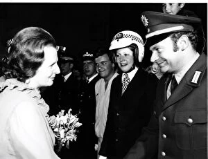 Frilly Gallery: Margaret Thatcher meeting Metropolitan Police officers