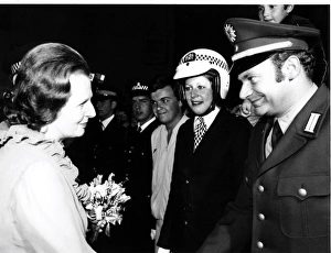 Margaret Thatcher meeting Metropolitan Police officers Margaret Thatcher meeting Metropolitan Police officers