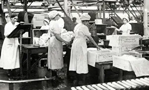 Margarine factory fighting food shortage, WW1 Margarine factory fighting food shortage, WW1