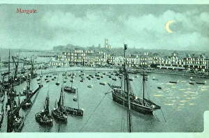 Margate, Kent - Harbour and seafront - hold-to-light card Margate, Kent - Harbour and seafront - hold-to-light card