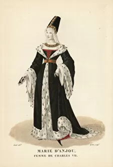 Ermine Collection: Marie of Anjou, Queen of France, wife of King Charles VII