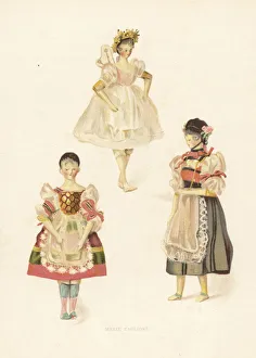 Marie Taglioni, ballerina costume dolls by young Princess Marie Taglioni, ballerina costume dolls by young Princess