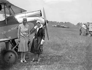 Marjorie Vereker and Adelaide Cleaver - Heston Aerodrome Marjorie Vereker and Adelaide Cleaver - Heston Aerodrome