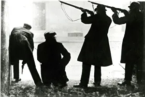 Marksmen at Sidney Street Siege, London, 1911 Marksmen at Sidney Street Siege, London, 1911