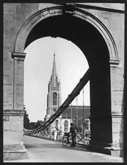 Marlow Church & Bridge Print