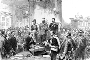 The Marquis of Lorne being sworn in as Governor General of C The Marquis of Lorne being sworn in as Governor General of C