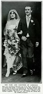 Images Dated 1st August 2015: Marriage of Earl and Countess of Lisburne