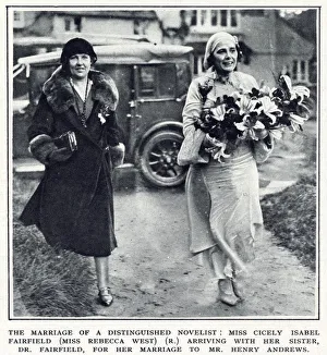 Fairfield Gallery: Marriage of Rebecca West, novelist and critic