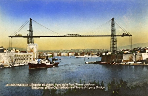 Marseille Transporter Bridge and entrance to the Old Port Marseille Transporter Bridge and entrance to the Old Port