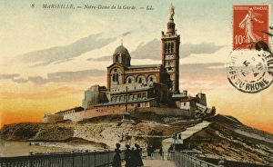 Marseilles, France - Notre Dame de la Garde basilica Marseilles, France - Notre Dame de la Garde basilica