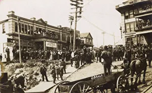 Mass meeting in Cobalt, Ontario, Canada Mass meeting in Cobalt, Ontario, Canada