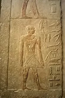 Images Dated 22nd November 2003: Mastaba of Nefer and Kahay. Male figure. Relief. Egypt
