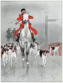Hunts Gallery: The Master foxhound by Cecil Aldin