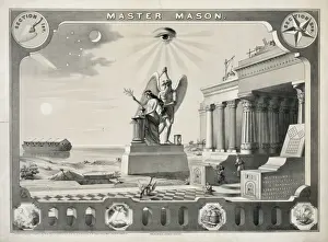 Master Mason - A Print by an Unknown Artist