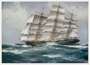 <b class=qtipBold><figcaption>Three Master (Spurling)/</figcaption></b><br>A three-master under sail<br><em>© Mary Evans Picture Library</em> Three Master (Spurling)/