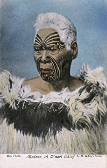 Facial Gallery: Matene Te Nga, Chief of the Ngati Maru Tribe, New Zealand