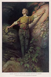 <b class=qtipBold><figcaption>Maude Adams/Peter Pan 06</figcaption></b><br>MAUDE ADAMS Actress, as Peter Pan in JM Barrie's play<br><em>© Mary Evans Picture Library</em> Maude Adams/Peter Pan 06