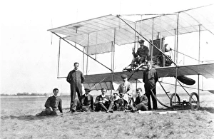 Maurice Edmond in Boxkite No8 at Lanark in August 1910 Maurice Edmond in Boxkite No8 at Lanark in August 1910