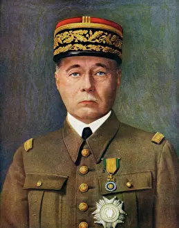 Generals And Leader Prints: Maurice Gamelin, Supreme Head of French Forces, 1939 Print