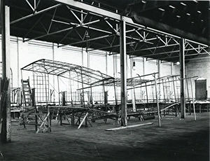 Maxim?s 1910 biplane under construction in 1909 at the C? Maxim?s 1910 biplane under construction in 1909 at the C?