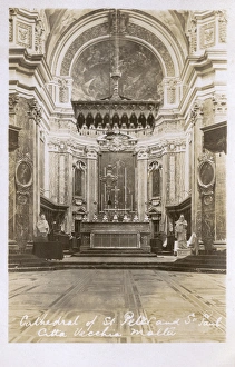 Mdina, Malta - St. Pauls Cathedral - Main altar Mdina, Malta - St. Pauls Cathedral - Main altar