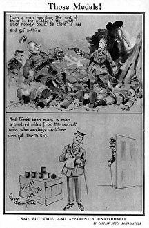 Those Medals! by Bruce Bairnsfather, WW1 cartoon Those Medals! by Bruce Bairnsfather, WW1 cartoon