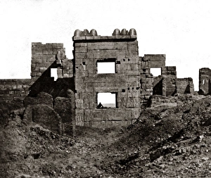 Medinet Abu, Egypt, 1850s (Maxime Du Camp) Medinet Abu, Egypt, 1850s (Maxime Du Camp)