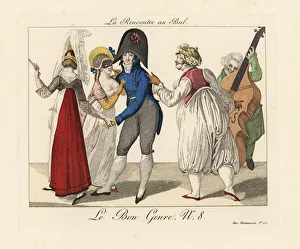 A meeting at a masquerade ball A meeting at a masquerade ball