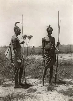 Related Images Collection: Two members of the Lango Tribe of Uganda