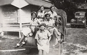 Five members of the West Indies Auxiliary Territorial Servic Five members of the West Indies Auxiliary Territorial Servic