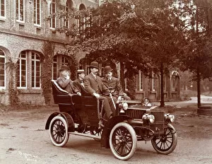 Four men in a car