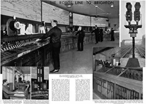 The four men in charge of the signal box at Brighton