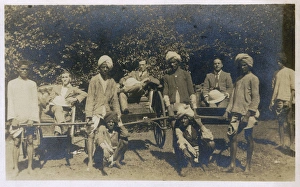 Maharashtra Gallery: Men and rickshaws, Matheran hill station, India