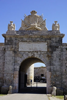Menorca, La Mola: Entrance to the Fortaleza La Mola Menorca, La Mola: Entrance to the Fortaleza La Mola