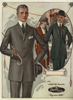 Mens single-breasted suits from the 1920s Mens single-breasted suits from the 1920s