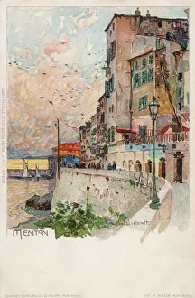 Return Gallery: Menton, France - Waterfront Scene