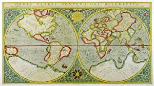 <b class=qtipBold><figcaption>Mercator/World Map/1587</figcaption></b><br>A map of the world by Gerhard Mercator<br><em>© Mary Evans Picture Library</em> Mercator/World Map/1587