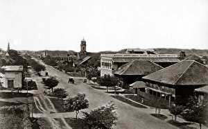 Merchant Street, Rangoon, Burma, circa 1880 (Myanmar) Merchant Street, Rangoon, Burma, circa 1880 (Myanmar)