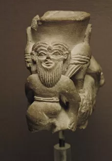 Images Dated 29th March 2008: Mesopotamian stone cult vessel. Uruk