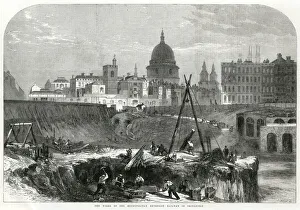 Metropolitan Extension under construction 1864 Metropolitan Extension under construction 1864