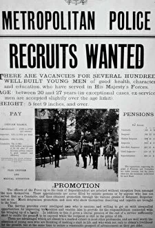 Adverts Collection: Metropolitan Police recruitment poster