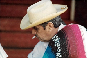 Tijuana Gallery: Mexican man with cigarette and hat